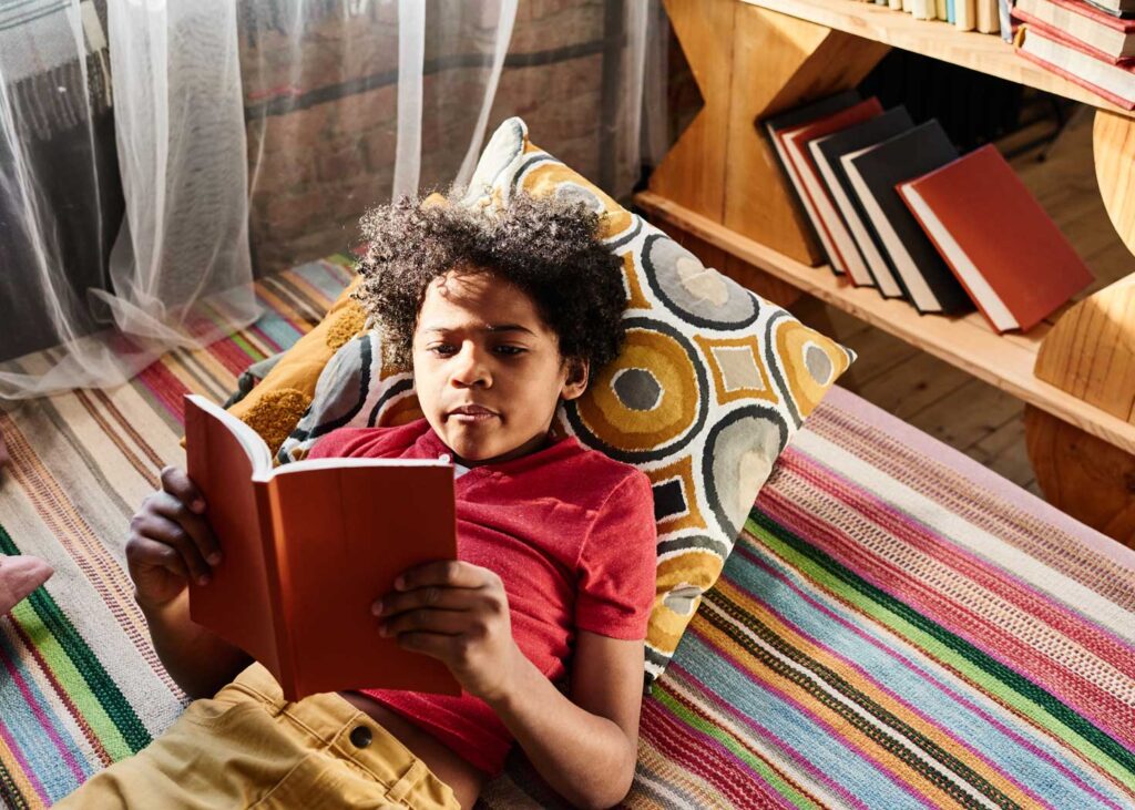 Boy reading