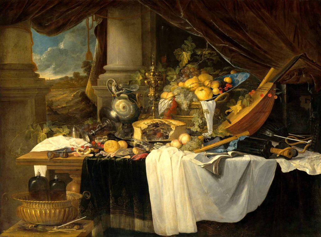 Artwork of A Banquet Still Life by Jan Davidsz de Heem