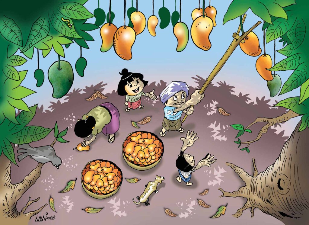 Artwork of Cartoon by Waiyan Taunggyi