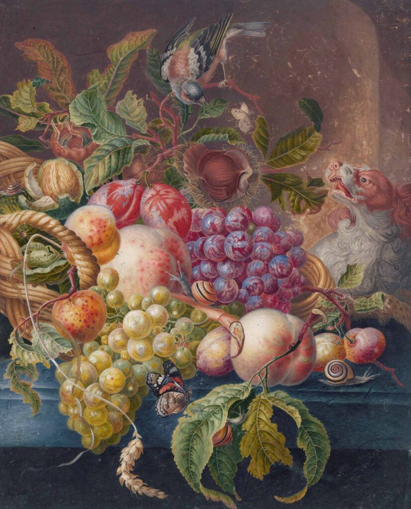 Artwork of Fruit Still Life by Herman Henstenburgh