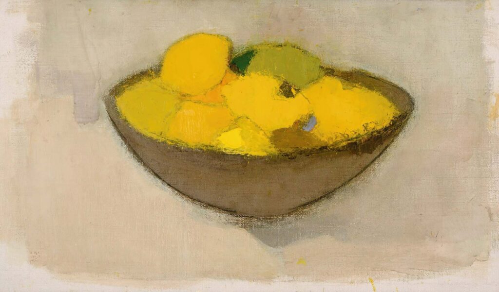 Artwork of Lemons in a Bowl by Helena Sofia