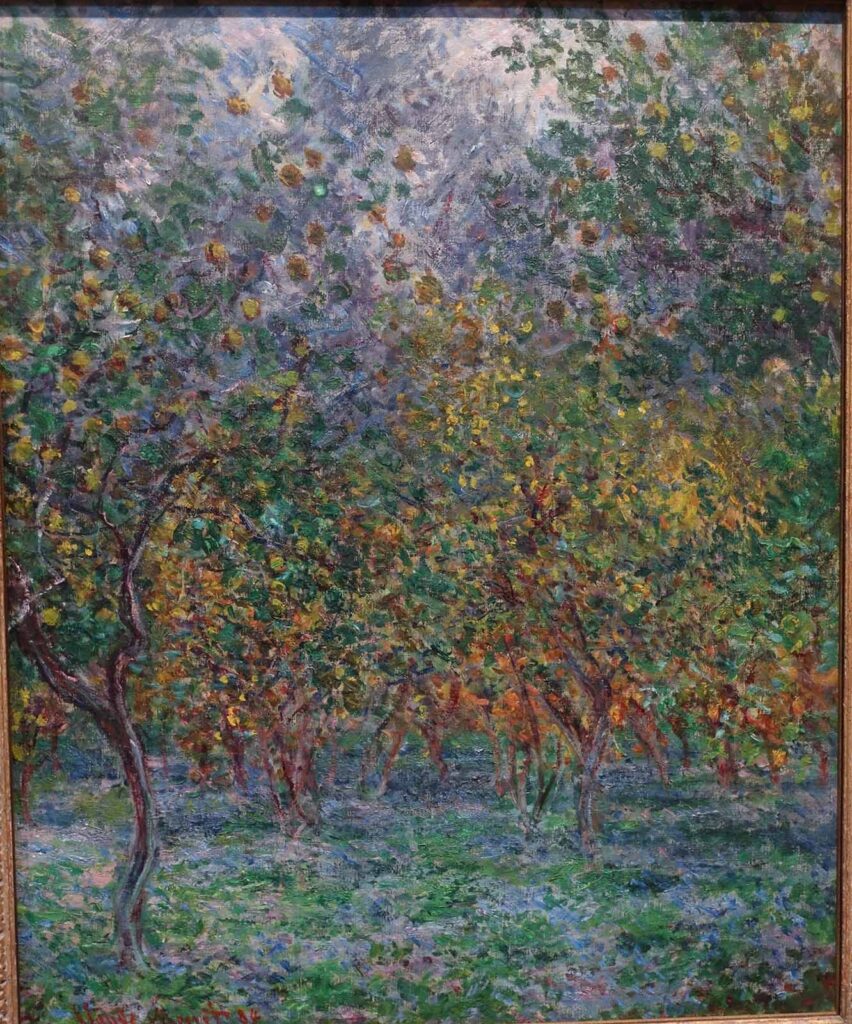 Artwork of Under the Lemon Trees by Claude Monet