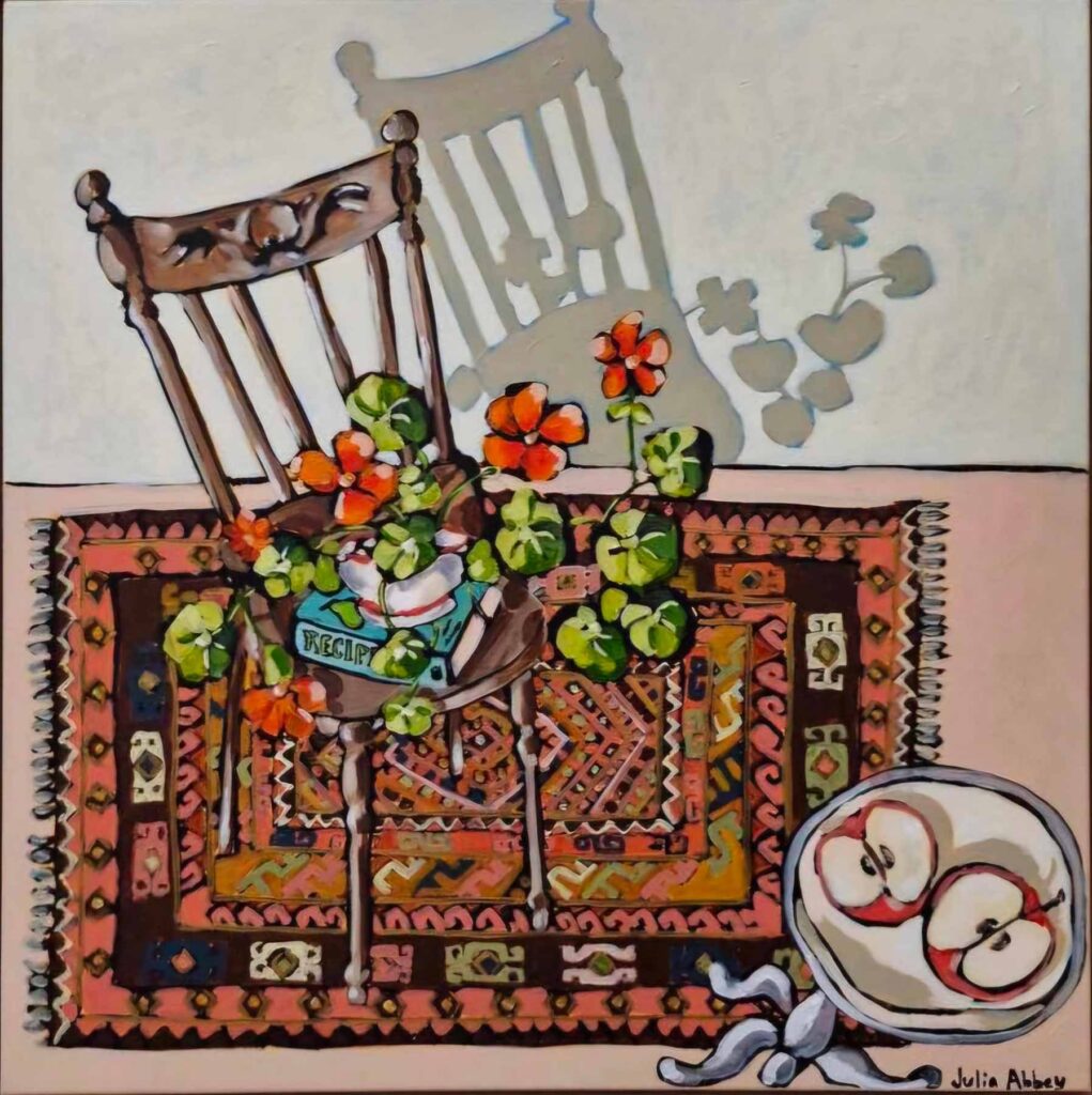 Artwork 'Apples and Flowers' by Julia Abbey